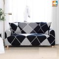 Sofa cover 2+2+1=5 and 3+1+1 seater stitch printed Design Spandex fabrics by new classical.
