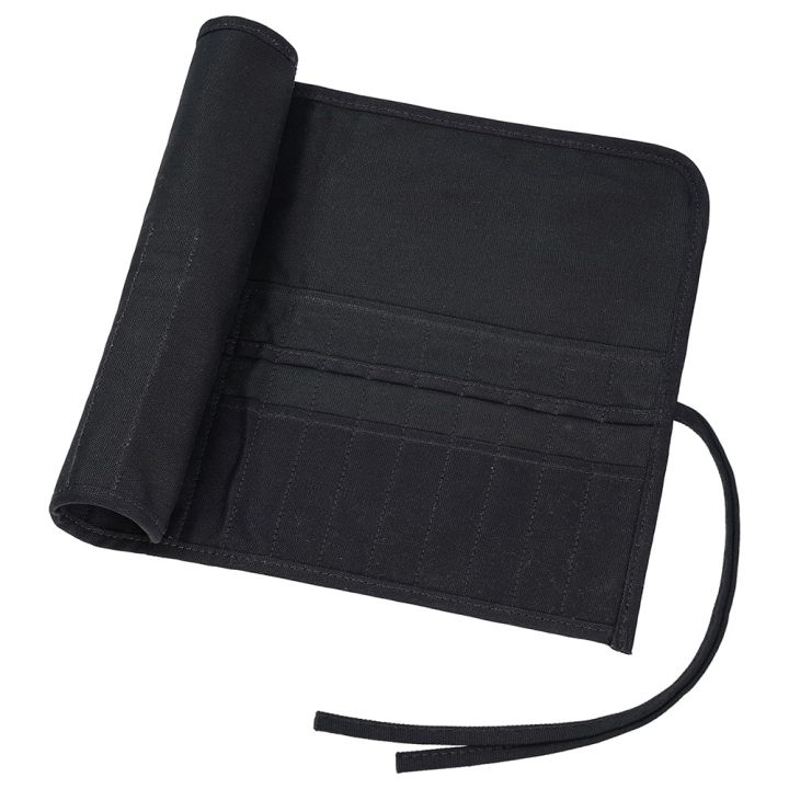 Paint Brush Holder Roll Up Paint Brush Case for Artist Acrylic Oil Watercolor, Paint Brush Holders 30 Slots Black