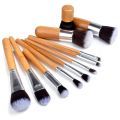Bamboo Makeup Brush Set - 11 PCS.