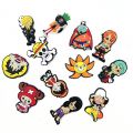 12PCS/Set Mix Styles Shoe Charms One piece Series Crocs Jibbitz Charm Pins For Clog Slippers Charms DIY Clog Shoes Pins.