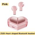 New Fashionable Bluetooth Wireless Headphone Heart Shaped TWS Headset Women's Heart Shaped In-Ear Earbuds Couple Earphone Presen. 