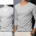 2023 Mens Underwear Winter Men'S Long-Sleeved Thermal Underwear Plus Velvet Padded T-Shirt Round Neck Slim Bottoming Shirt Dislikelike. 