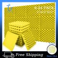 TOUO Soundproofing Foam Panels 6/12/24 Pcs Mushroom Wedge Tiles Acoustic Padding Noise Insulation For Home Studio. 