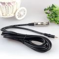 XLR Cable Female To 3.5mm 3 pole Microphone Cable 1.5M for condenser, Dynamic Microphone. 