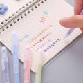 12 PCS Colored gel pens set Kawaii blue 0.5 mm ballpoint pen for journal Cute School supplies Korean stationery.