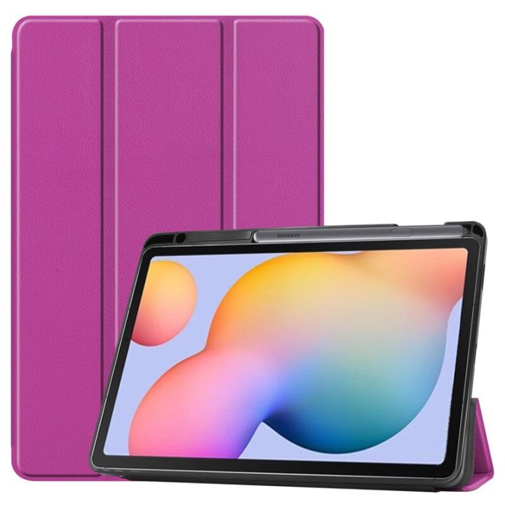 For%20Samsung%20Galaxy%20Tab%20S6%20Lite%2010.4%20inch%20SM-P610%20P615%20Case%20with%20Pencil%20Holder%20Tri-Fold%20Stand%20Cover%20Tablet%20Shell%20For%20Tab%20S6%20Lite%20BQ%20-%20Image%205