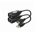 Cat6/Cat5/Cat5e 6 LAN Ethernet Network Extension Cable with USB 2.0 Male to Female Adapter.