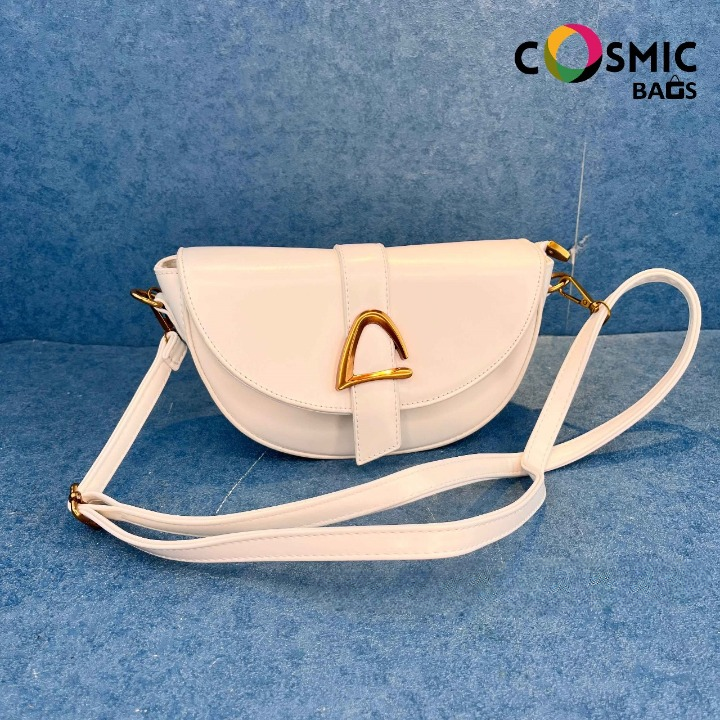 Cosmic Bags Ladies Bag Crescent Shape Solid Color PU Leather Crossbody Shoulder Bags For Women