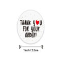 Thank You Stickers 500pcs Roll Round Creative Pattern Thank you Stickier Sealing Business Label Sticker. 