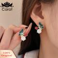 Carat Women Earrings Enamel Oil Painting Butterfly Earrings. 