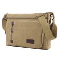 Retro Canvas Messenger Crossbody Bag - Suitable for Men, Boys, School, Business, Travel, and Outdoor Activities. 