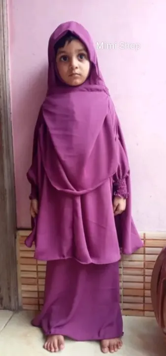 Baby%20Borka%20Khimar%20Adjusted%20Niqab%20Hijab%20Full%20Set%204-10%20Years%20Girls%20Dubai%20Cherry%20-%20%20Hijab%20Collection%20-%20Image%207
