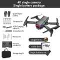 Drones with Dual Camera for Adults-F190 Drone with Carrying Case, Foldable RC Drone, Altitude Hold, Headless Mode,Camera Drones for Adults/Beginners, Christmas Gifts Black,1 Battery. 