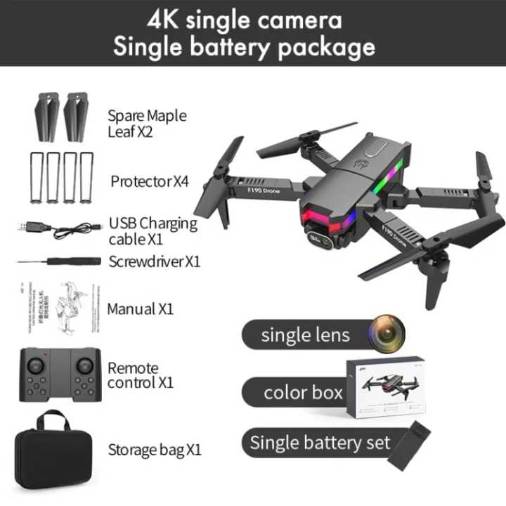 Drones%20with%20Dual%20Camera%20for%20Adults-F190%20Drone%20with%20Carrying%20Case,%20Foldable%20RC%20Drone,%20Altitude%20Hold,%20Headless%20Mode,Camera%20Drones%20for%20Adults/Beginners,%20Christmas%20Gifts%20Black,1%20Battery%20-%20Image%202