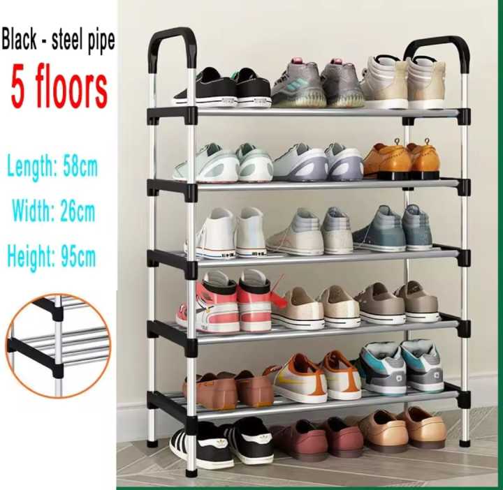 Simple Shoe Rack 5 Layer Dustproof Household Doorstep Shoe Cabinet Storage Space Saving Assembly Of Small Shoe Rack