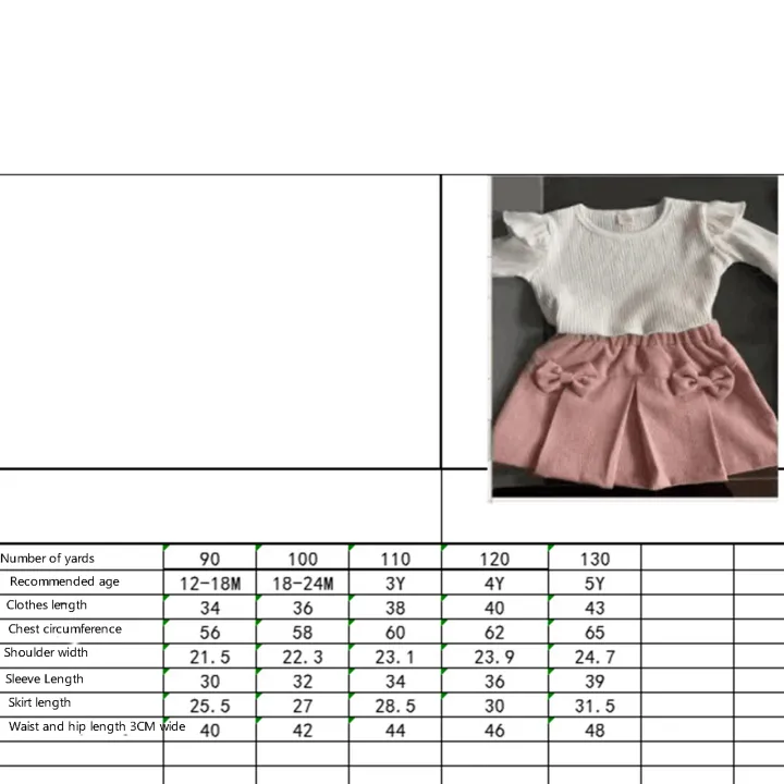 DSstyles%202%20Pieces%20Baby%20Girls%20Skirt%20Set%20Cute%20Long%20Flying%20Sleeves%20Round%20Neck%20Tops%20Pleated%20Skirt%20With%20Bowknot%20Cotton%20Outfits%20For%20Girls%20-%20Image%2010