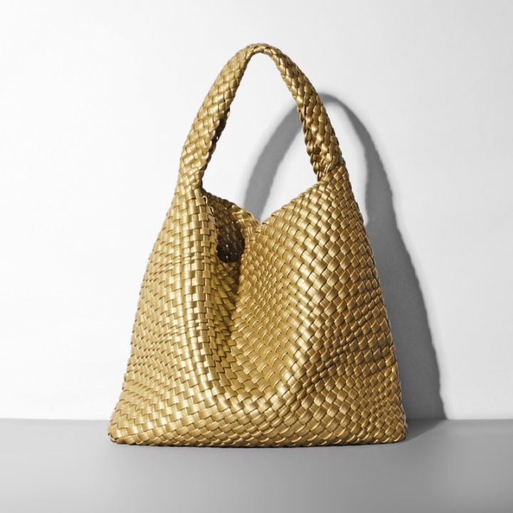 Golden%20Hobos%20For%20Women%20Knitting%20Handbags%20And%20Purses%20Soft%20Vegan%20Leather%20Designer%20Female%20Shoulder%20Bag%20High-Capacity%20Tote%20Bags%20-%20Image%204
