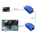 HDMI Signal TX Adapter, CAT 5e 6 Cables HDMI Extender Adapter for Home Use. 