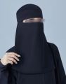 Niqab For Woman Premium Quality Black Half Niqab Nosepiece Face Cover Veil Breathable Clothing For Muslim Islam Islamic Hijab Hejab Womens Burqa Abaya Jilbab. 