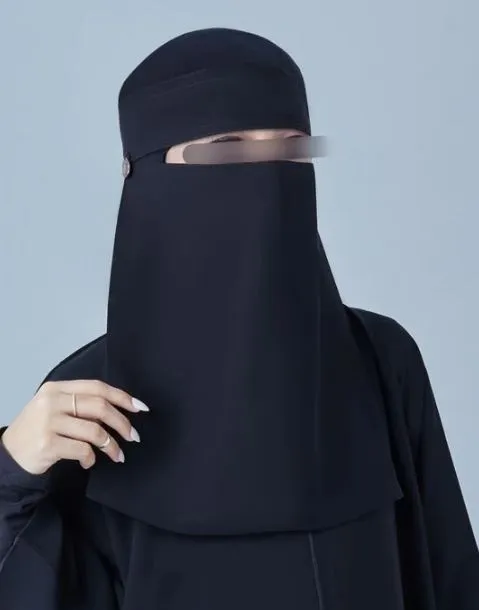 Premium%20Quality%20Niqub%20for%20Women%20Black%20Half%20Niqab%20Nosepiece%20Face%20Cover%20Breathable%20Clothing%20For%20Muslim%20Islamic%20Hijab%20Womens%20-%20Image%203