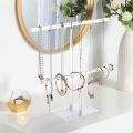 Jewelry Necklace Holder, Jewelry Display Holder, Clear Tower Stand. 
