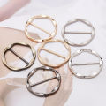 Creative Knot Buckles T-shirt Corner Knotting Artifact Waist Tighting Bottons Geometric Scarf Buckles Clothing Accessories.