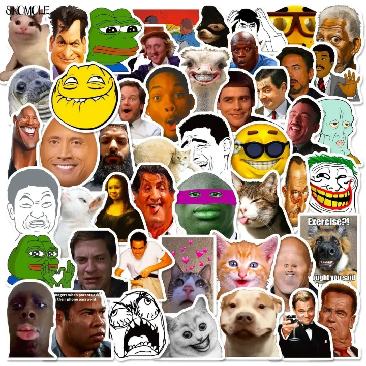 10/30/50PCS%20Cartoon%20Interesting%20Funny%20Meme%20Stickers%20Spoof%20DIY%20Guitar%20Luggage%20Suitcase%20Classic%20Toys%20Decals%20Graffiti%20Sticker%20Pack%20-%20Image%202