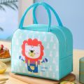 1pc Cartoon Insulated Lunch Box Tote Bag Hand-held Bento Bag Lunch Insulation Bag Aluminum Foil Thickened Lunch Box Bag.