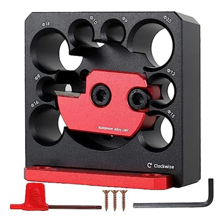6 Piece Metric 8mm to 20mm Adjustable Dowel Maker with Carbide Blade,for Wooden Rods Sticks Woodworking