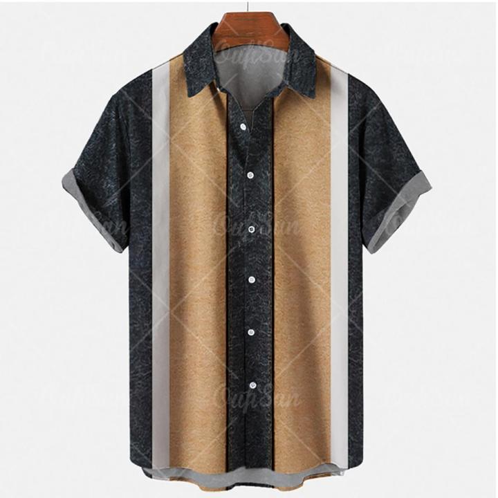 Summer Shirt for Men Hawaii Shirt Oversized Top Tee Harajuku Men Clothing 2022 Loose Casual Unisex Fashion Camisa European Size