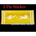 Font Suspension fork Sticker for Motorcycle RTR 4V- Golden. 