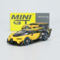 MINI GT 1:64 Bugatti Gran Turismo Alloy Model Car Die-cast Vehicle Display - Yellow LHD. 