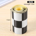 3 inch Black/White Checkered Decal Tape Car motorcycle Bike Tank Sticker. 