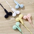 U19 Macaron Color 3.5mm HIFI In-ear Earphone Universal Headset Headphone with 1.2m Earphone Cable with Microphone Extra Bass Wired Earbuds for Ios & Android.