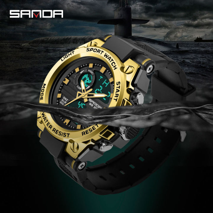 SANDA%20Brand%20Men%20Watch%20Sports%20Digital%20Watch%20LED%20Men's%20Multi-Function%20Watch%20Luxury%20Chronograph%20Fashion%20Outdoor%20Swimming%20Waterproof%20Watch%20739%20-%20Image%203