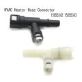 2PCS Car HVAC Heater Hose Connector For 2002-2014 Black.