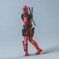 Disney Anime Deadpool Action Figure Sitting Posture Model Mini X-men Doll Decoration Plastic Collection Figurine Kids Toy Gift.