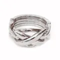 Yfashion Cast Puzzle Hand Ring Stress Release Smart oy Brain  Metal Puzzle oy as ift. 
