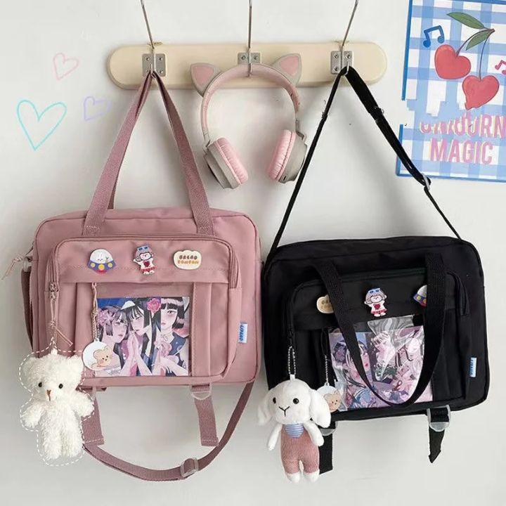 Japanese%20High%20School%20Girls%20Crossbody%20Bags%20Nylon%20Book%20Bag%20Transparent%20Itabag%20Women%20Handbags%20JK%20Bag%20Second%20Element%20Shoulder%20Bag%20-%20Image%203