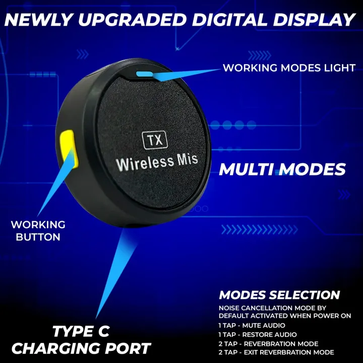 M1%20Round%20Shape%20Wireless%20Dual%20Microphone%20For%20iPhone%20And%20Type%20C%20Mobile,%20Magnetic%20Collar%20Noise%20Cancellation%20Microphone%20-%20Image%207