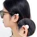 10Pcs Fixed Eyeglasses Grip Transparent Round Silicone Glasses Leg Antiskid Sleeve Elastic Mini Eyewear Accessories Soft Anti Slip Glass Cover Retainer Holder Ear Hook Simple.