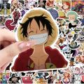 10/30/50PCS Anime One Piece Stickers for Kids Waterproof Graffiti Motorcycle Laptop Car PVC Cartoon Luffy Cool Sticker Decal Toy. 