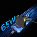 WIWU Wi-CC033 Helix 65W USB-A + Type-C Car Charger. 
