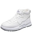 New men's cotton shoes single cotton with the same casual sneakers trendy and versatile men's shoes plus velvet warm leather shoes men. 