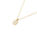【Lejia】St.kunkka 316L Steel Necklace Pendant A-Z Gift For Women. 