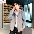 FGN Men's Coat Spring and Autumn Youth Aodale Cotton Trendy Casual Jacket Men's Korean Stand Collar Cardigan Sweater. 
