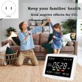 11.8 Inch LCD Screen 4-In-1 Air Quality Detector Air Quality Monitor for Home School Office US Plug. 