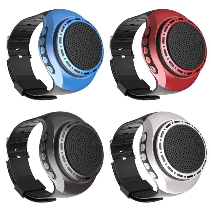 【Winners Store】USB Rechargeable Wrist Watch Speaker Cool Lighting Bluetooth-compatible Sports Music FM Radio 500mAh Bicycle Audio