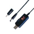 USB to DC Adjustable DC9V/12V Boost Cable with LED Display Booster Suitable for Router Switches. 