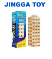 Wooden Wiss Toy JINGGA Stacking Building Game with Dices 54 Pcs. 